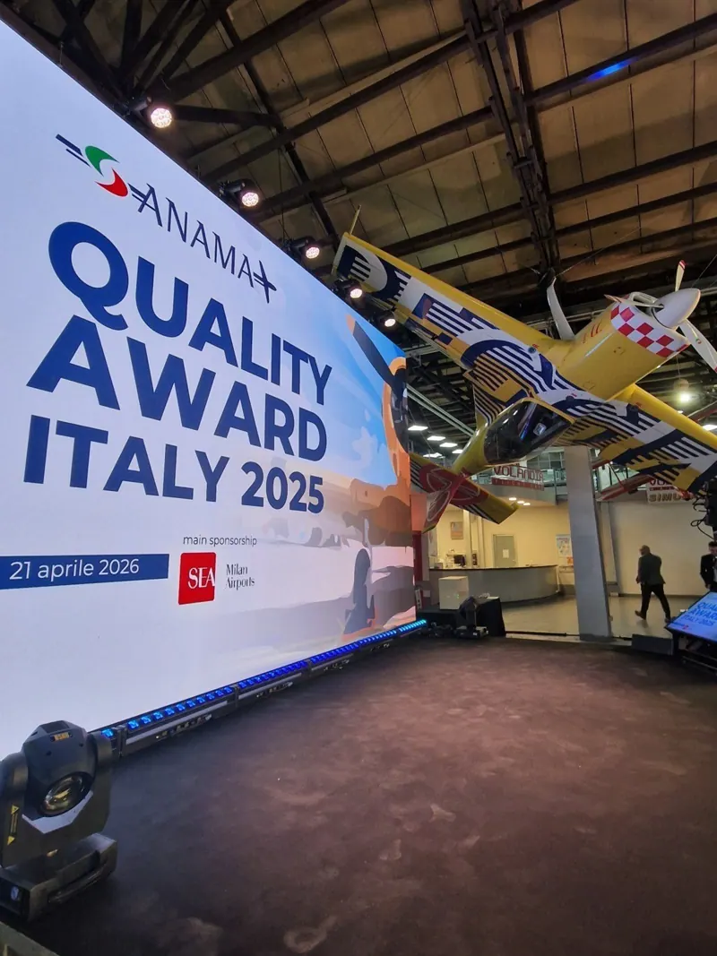 Palco di una premiazione con LED wall e truss